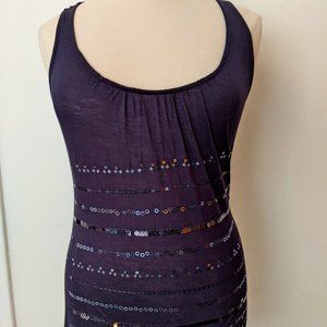Embellished! Tunic Length Sequin Tank